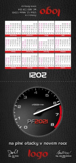 Novoročenka s kalendářem KA-0 ka-0