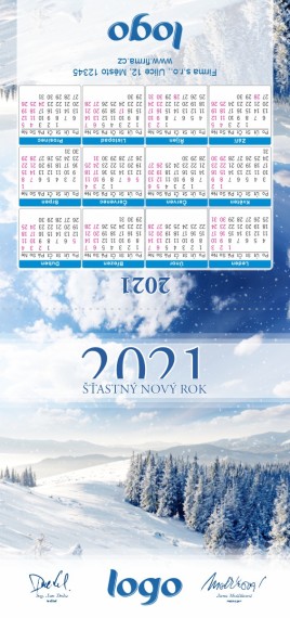 Novoročenka s kalendářem KA-34 ka-34