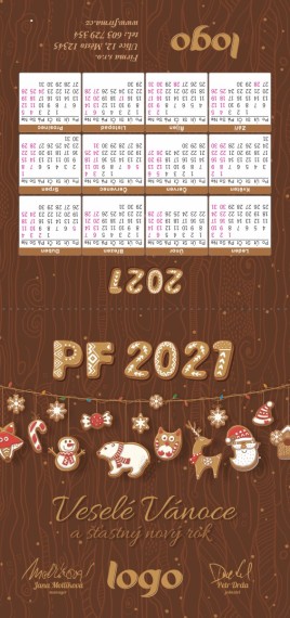 Novoročenka s kalendářem KA-37 ka-37