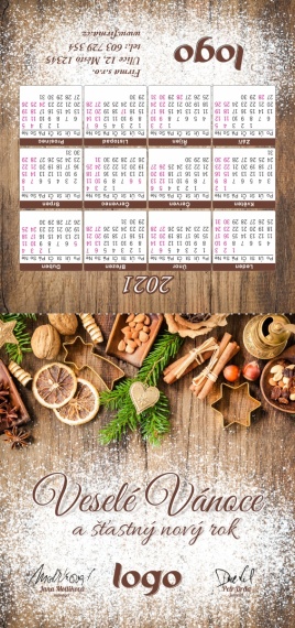 Novoročenka s kalendářem KA-40 ka-40