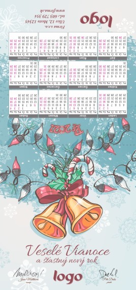 Novoročenka s kalendářem KA-41 ka-41
