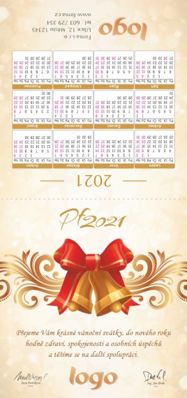 Novoročenka s kalendářem KA-6 ka-6