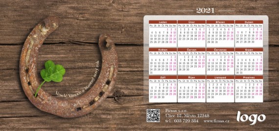 Novoročenka s kalendářem KA-63 ka-63