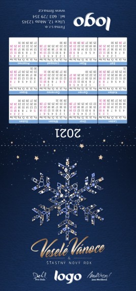 Novoročenka s kalendářem KA- 79 ka-79