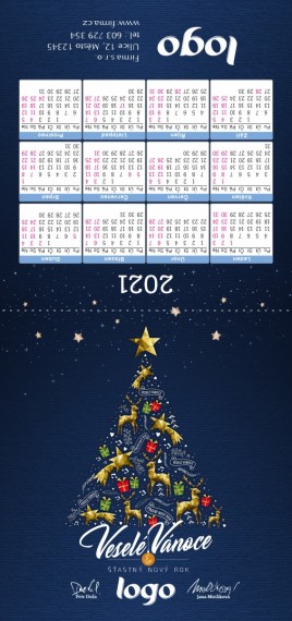 Novoročenka s kalendářem KA- 80 ka-80