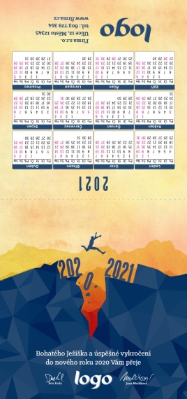 Novoročenka s kalendářem KA- 83 ka-83