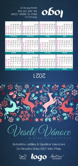 Novoročenka s kalendářem KA- 84 ka-84