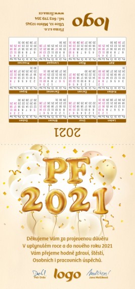 Novoročenka s kalendářem KA- 87 ka-87