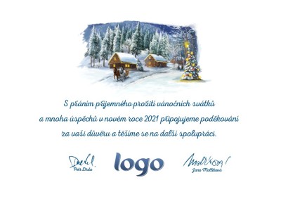 Vánoční přání A6kl-25