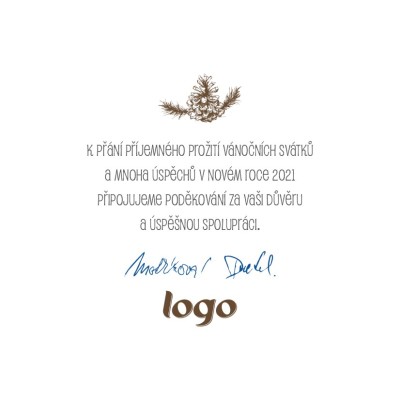 Čtvercové Vánoční přání 120