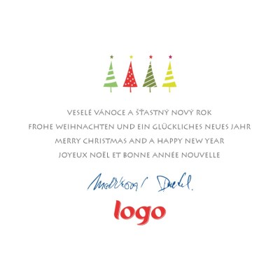 Čtvercové Vánoční přání 124