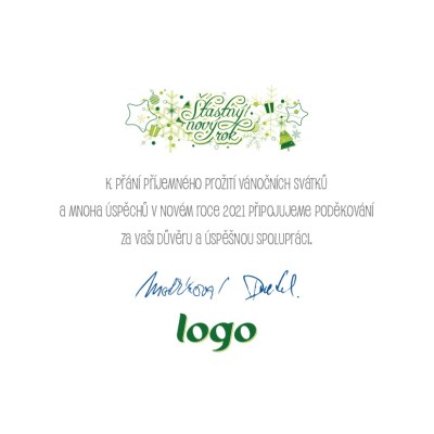 Čtvercové Vánoční přání 127