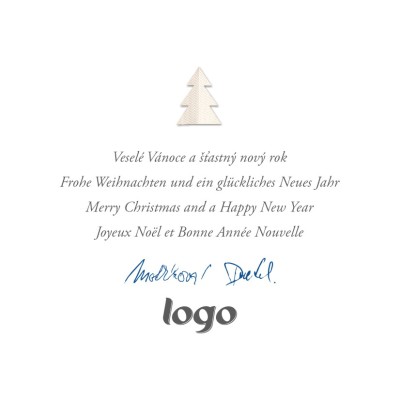 Čtvercové Vánoční přání 140