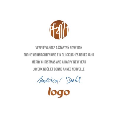 Čtvercové Vánoční přání 144