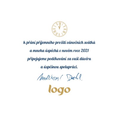 Čtvercové Vánoční přání 155