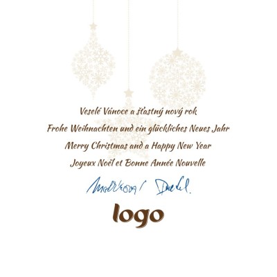 Čtvercové Vánoční přání 178