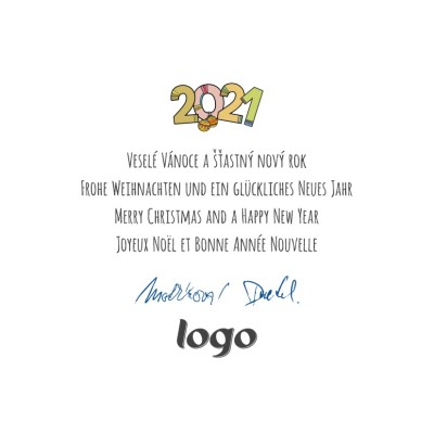 Čtvercové Vánoční přání 187