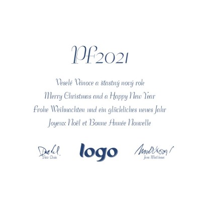 Čtvercové Vánoční přání 207