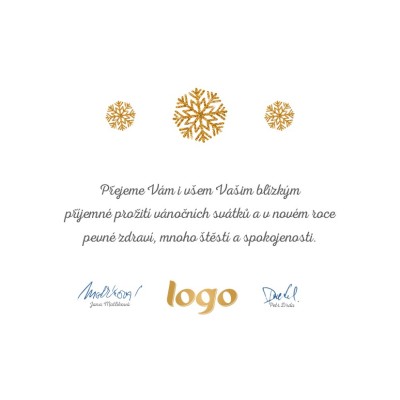 Čtvercové Vánoční přání 208