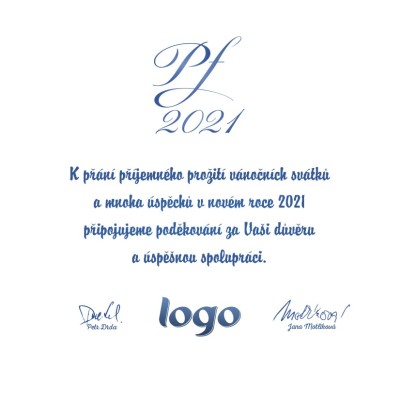 Čtvercové Vánoční přání 226