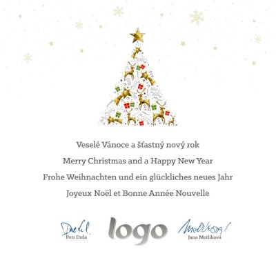 Čtvercové Vánoční přání 268
