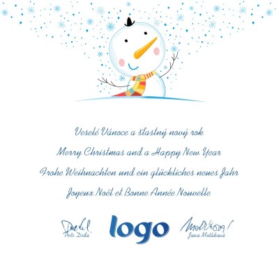 Čtvercové Vánoční přání 270